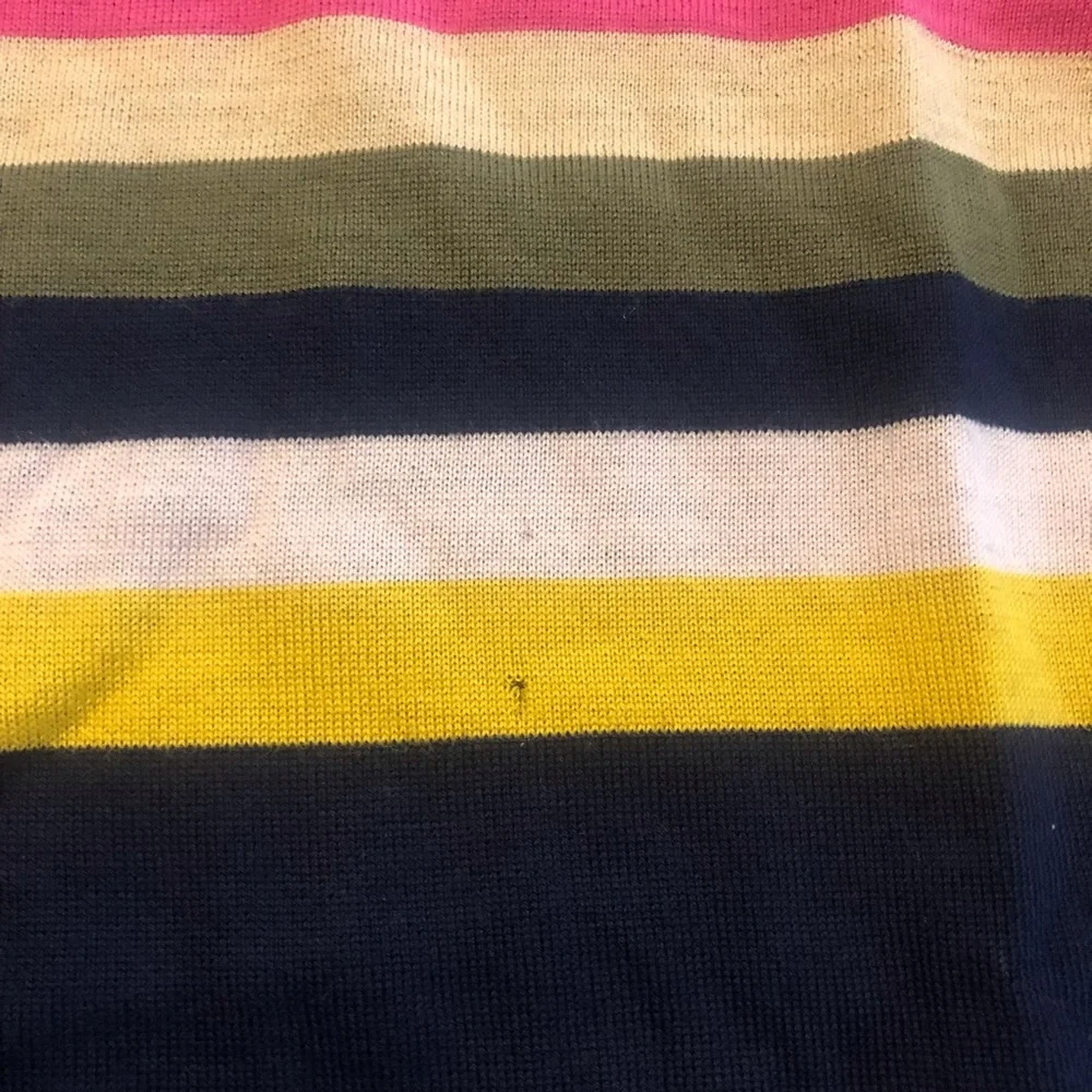 New w/ Defect: J. Crew Tippi Sweater in Multistripe with Buttons in size Small!